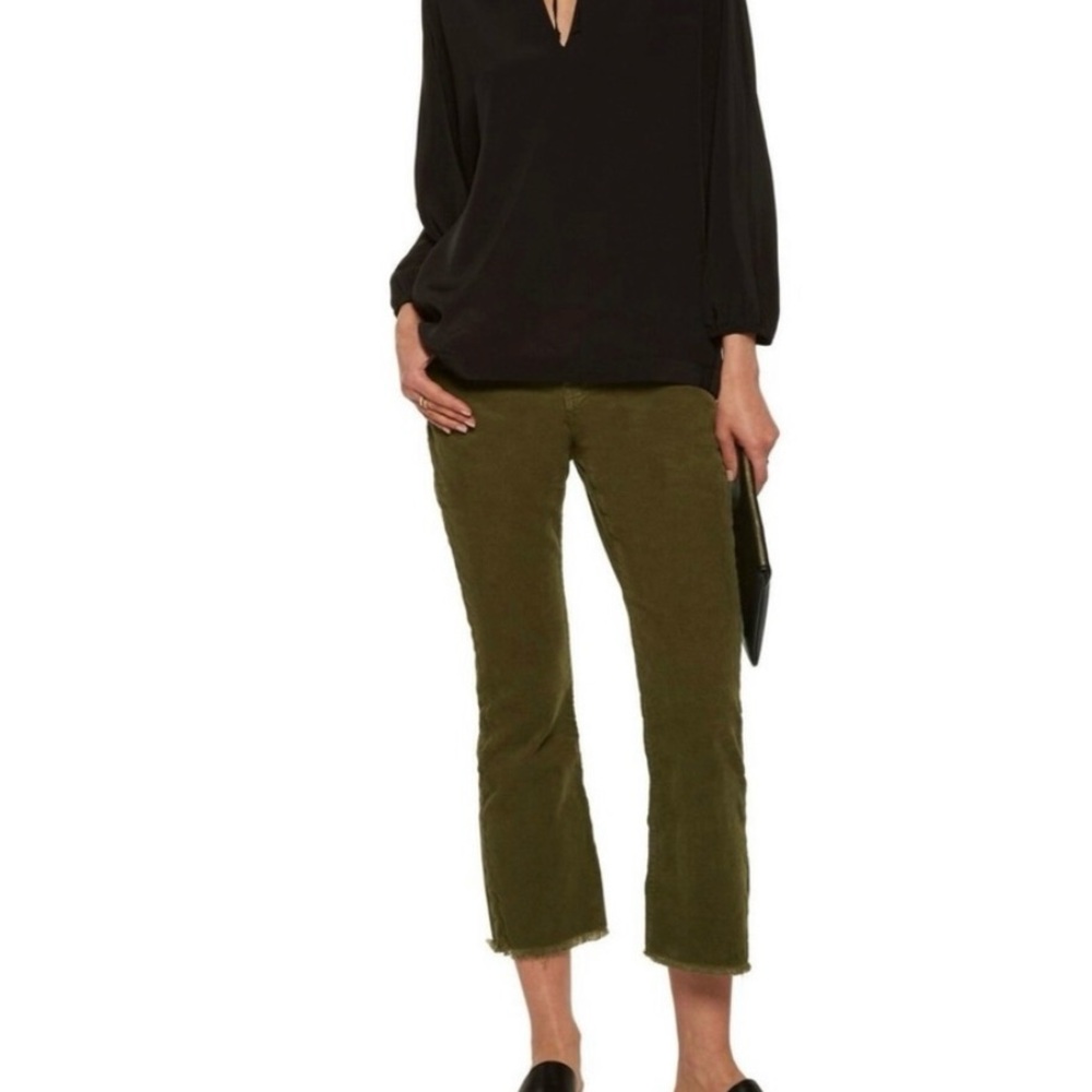 Current/Elliott Olive Cropped Pants